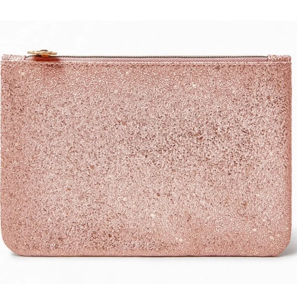 Ipsy ‘Time To Shine’ Dusty Rose Sparkled Glam Bag